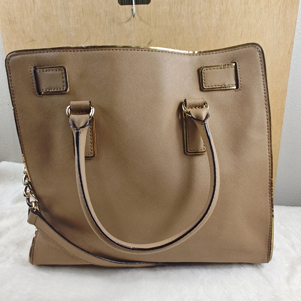 MICHAEL Michael Kors Brown Leather Hamilton Travel Tote - Picture 5 of 12